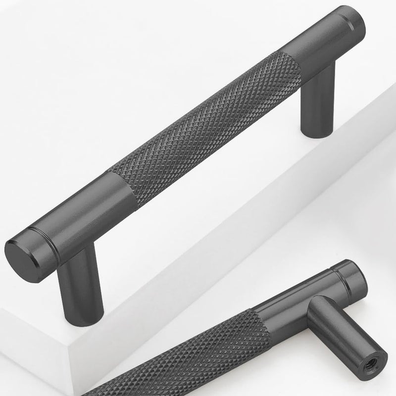 Ntresbonne 12 Pack 3 34 Inch 96 mm Black Barrel Cabinet Pulls Cupboard Aluminum Handles Drawer Pull Cabinet Handles - Image 2