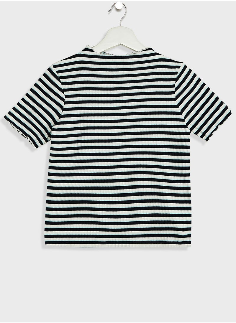 Kids Striped High Neck Top - pzsku/Z6CAD5C6C46A6E5A6C7CAZ/45/_/1694672001/8c901e68-7c23-44e5-a119-725c66be8764