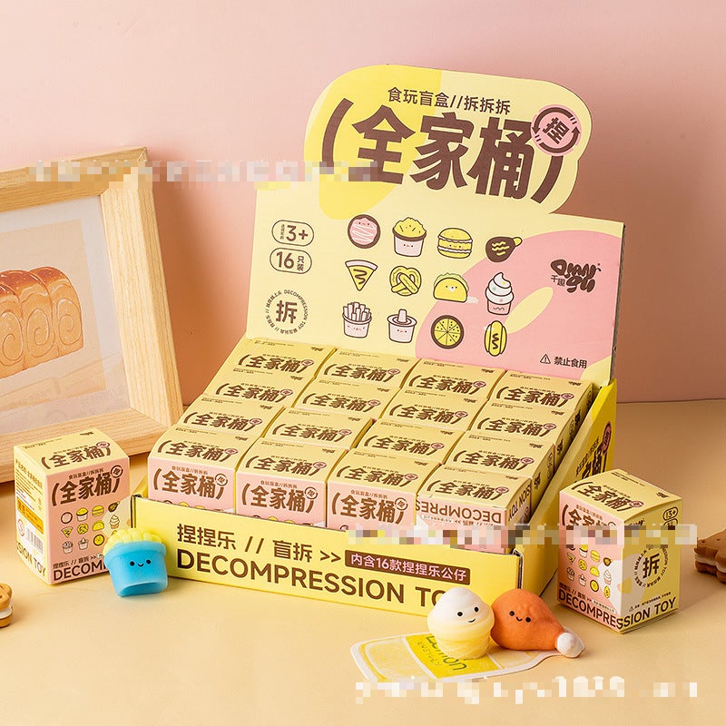 Qianqu Blind Box Squishy Pet Toys - Stress Relief Soft Rubber Squeeze Toys - Image 3