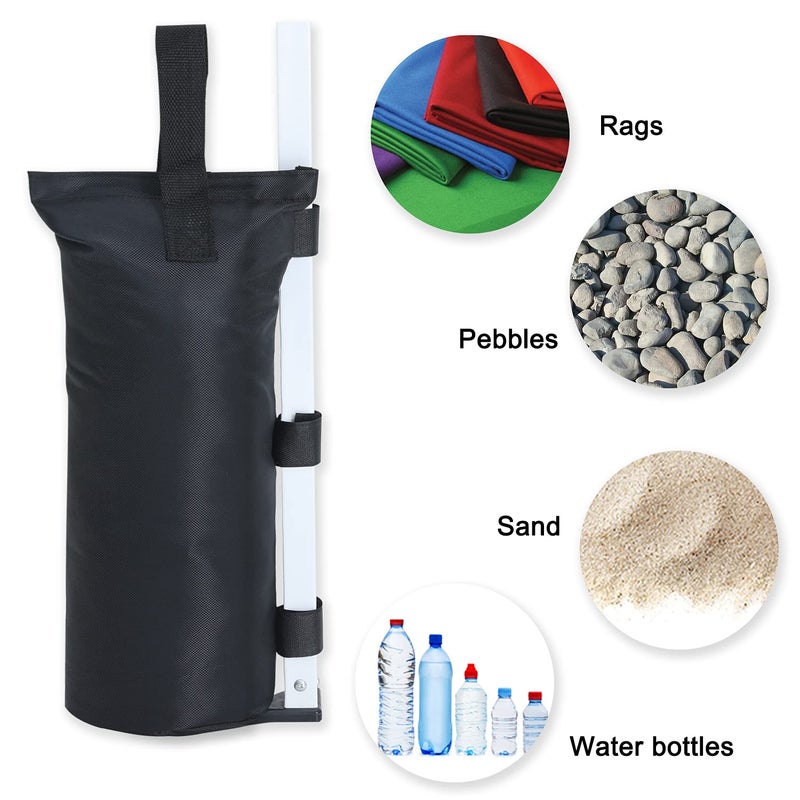 ABCCANOPY Canopy Weights Set of 4-120LBS Sand Bags for Pop up Tent, Weight Bags for Outdoor Gazebo, Trampoline, Pergola, Black (Without Sand) - Image 4