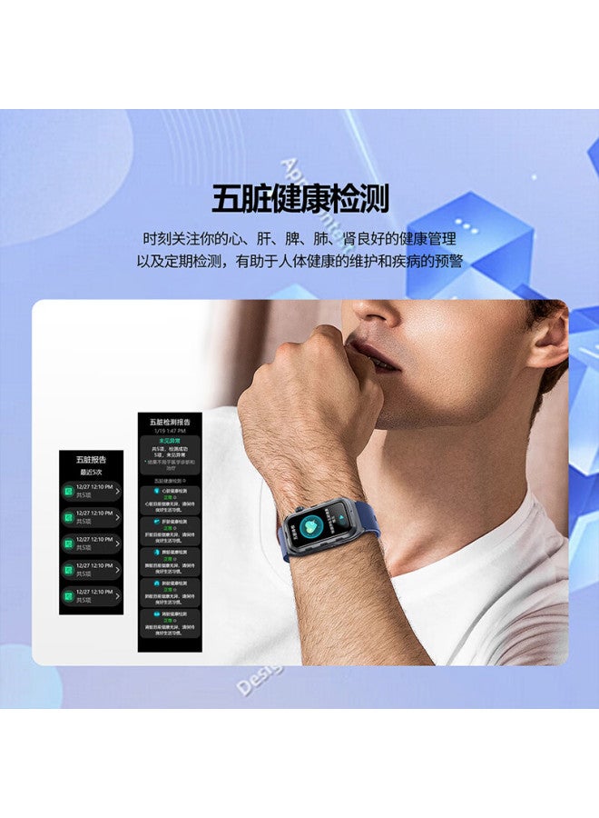 Kpep Mini Health Checkup Five Organs Monitoring Non-invasive Health Monitoring Blood Oxygen Ecg Sleep Remote Care Smart Bracelet For Parents' Health