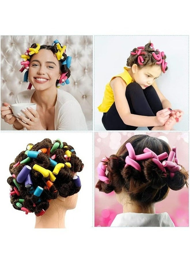 RollsTimi  36pcs Hair Roller Curling Rod Flexible Soft Foam Curling Styling Tool - Image 2