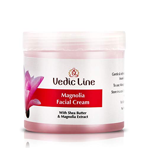 Vedic Line Vedicline Magnolia Massage Cream, Improve Skin Elasticity & Texture with Shea butter, Sweet Almond Oil, Olive Oil for Healthy Glowing Skin,100ml - Image 1