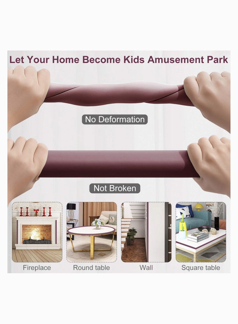 SYOSI Baby Proofing Edge Corner Protector, Table Bumper Guard, Soft Rubber Foam Guard, Pre-Taped Corners, (5.5m + 8 Corners) Baby Proof Corner Guard Heavy-Duty, for Table, Cabinet - Image 4