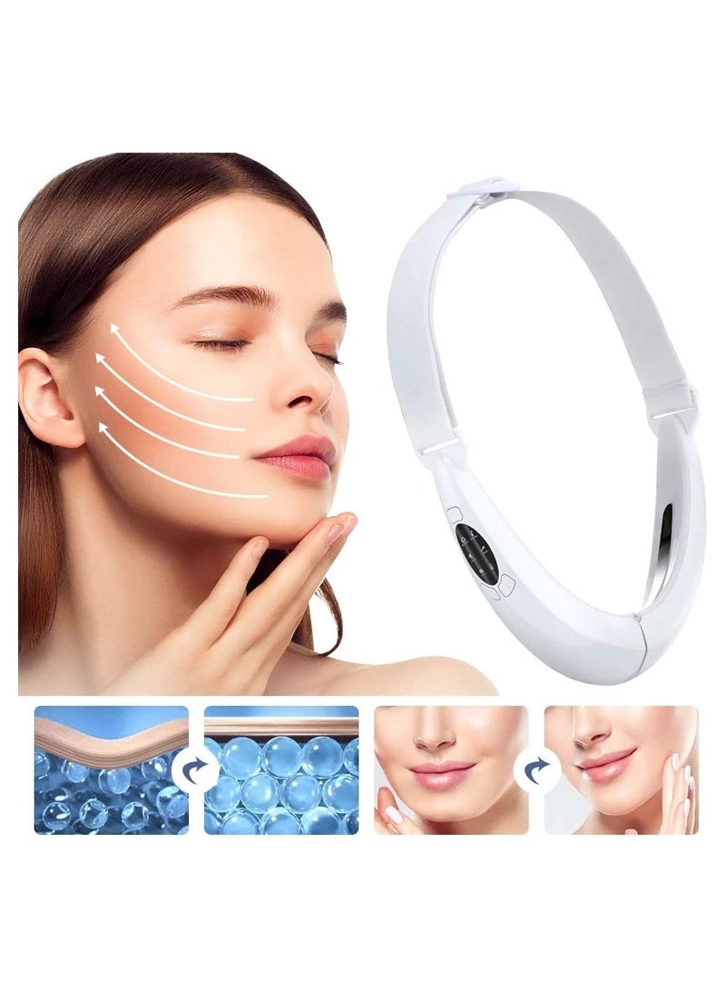 Loquat Electric V-Shape Face Shaping Massager, Double Chin Reducer, Micro Current Face Slimming Massager, EMS Facial Lift Device Facial Massager LED Photon Therapy Facial Slimming - Image 4