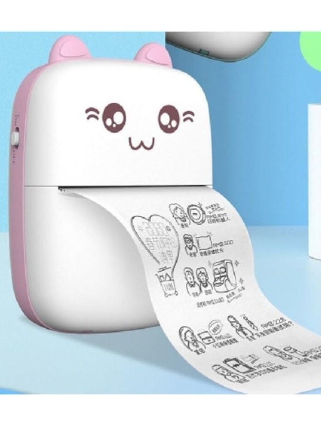 ارواق طابعة محمولة صغيرة حرارية 200DPI بلوتوث لاسلكية – طابعة صور وملاحظات وفواتير وملصقات مع 13 رول ورق حراري – متوافقة مع iOS و Android - Image 4