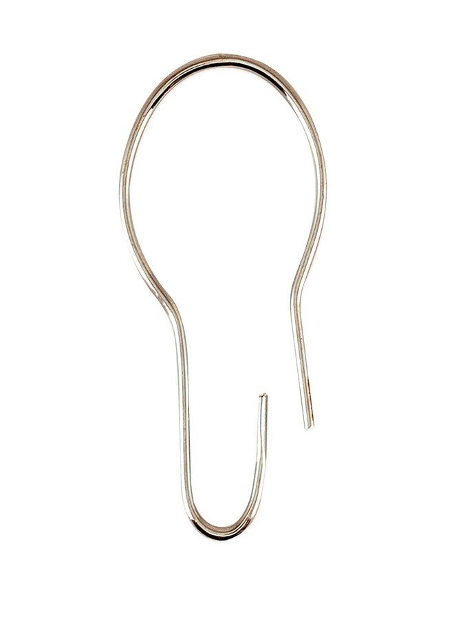 EZ-FLO 15105 Bathroom Shower Curtain Rings, Pack of 24, Nickel-Plated Steel - Image 2