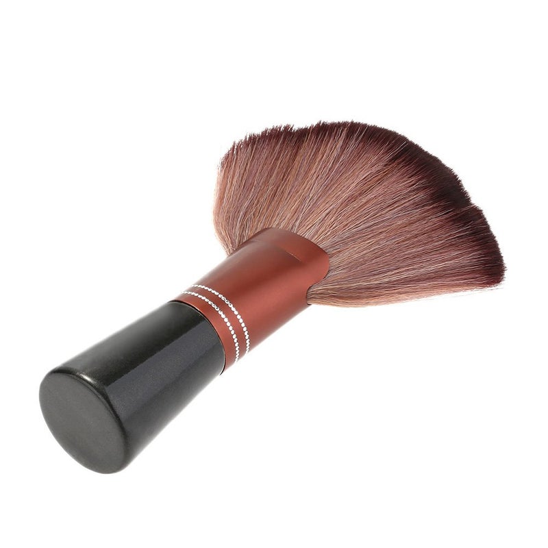 Anself Hair Cutting Neck duster Brush Professional Barber Badger Brush with Wood Handle - Image 4