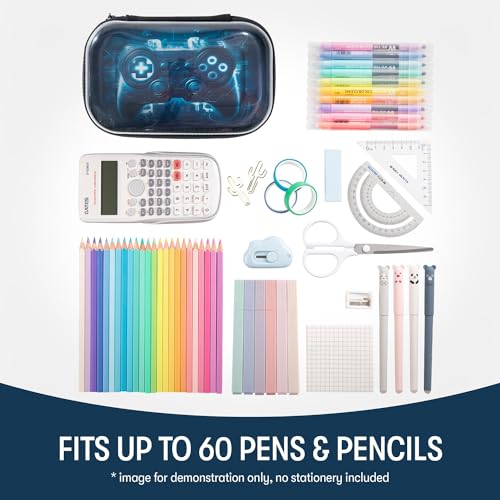 Zipit حافظة أقلام ZIPIT الشفافة للأطفال، صندوق أقلام متين للمدرسة، صندوق منظم قرطاسية بسعة كبيرة، للألعاب - Image 4