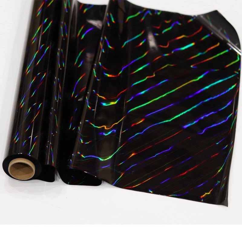 CMFYHM Iridescent Black Cellophane Wrap Roll I 34 In Wide X 100 Ft Long I Colorful Cello Perfect For Baskets,Gifts, Treats,Birthday Holiday Wedding Floral, Party Arts Crafts Decoration (Black) - Image 5