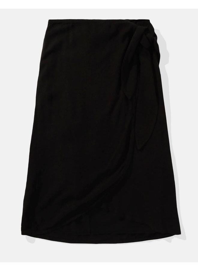 American Eagle High Waist Wrap Skirt  - Image 4