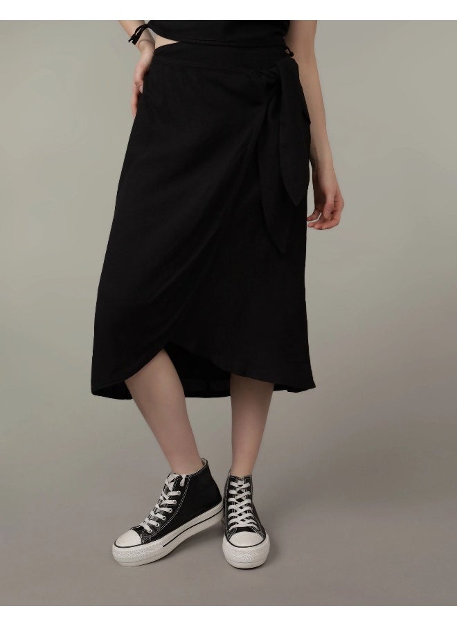 American Eagle High Waist Wrap Skirt  - Image 1