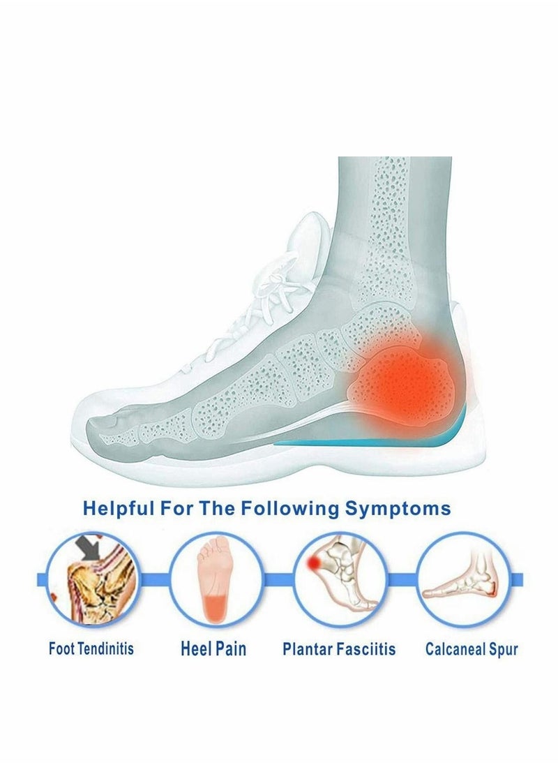 Excefore Heel Cups, 3 Pairs for Heel Pain Heel Protectors Silicone Gel Inserts Women for Plantar Fasciitis Heel Pain, Bone Spur and Achilles Pain - Heel Pads and Heel Cushions Support (Large)  - Image 2