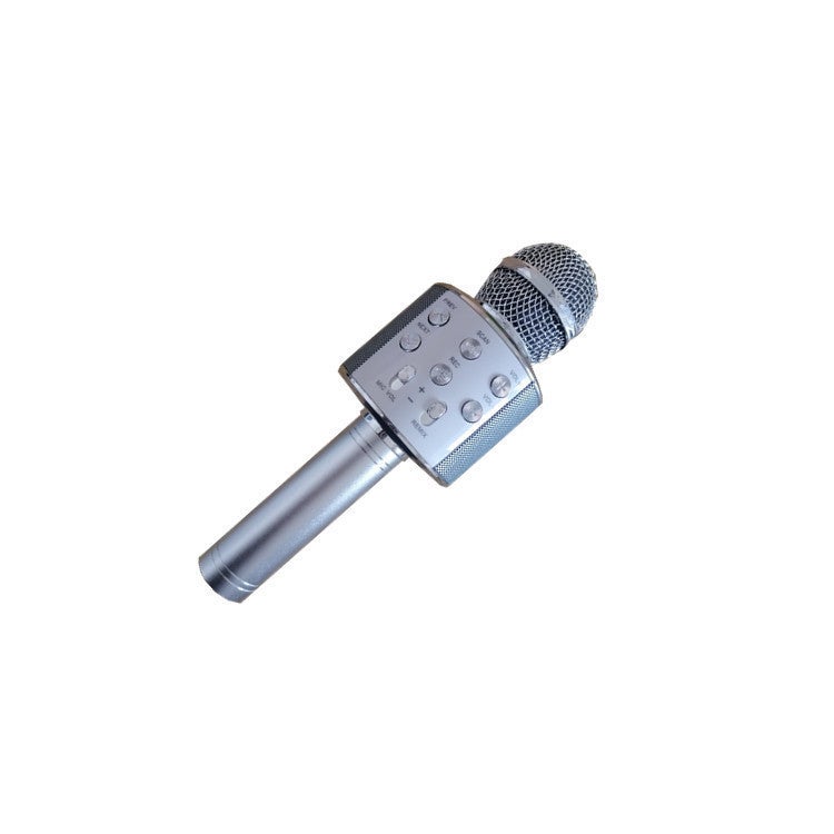 Ws858L Mobile Phone Microphone Wireless Bluetooth With Light Karaoke Mobile Phone Microphone Bluetooth Audio Karaoke Bao - Image 1