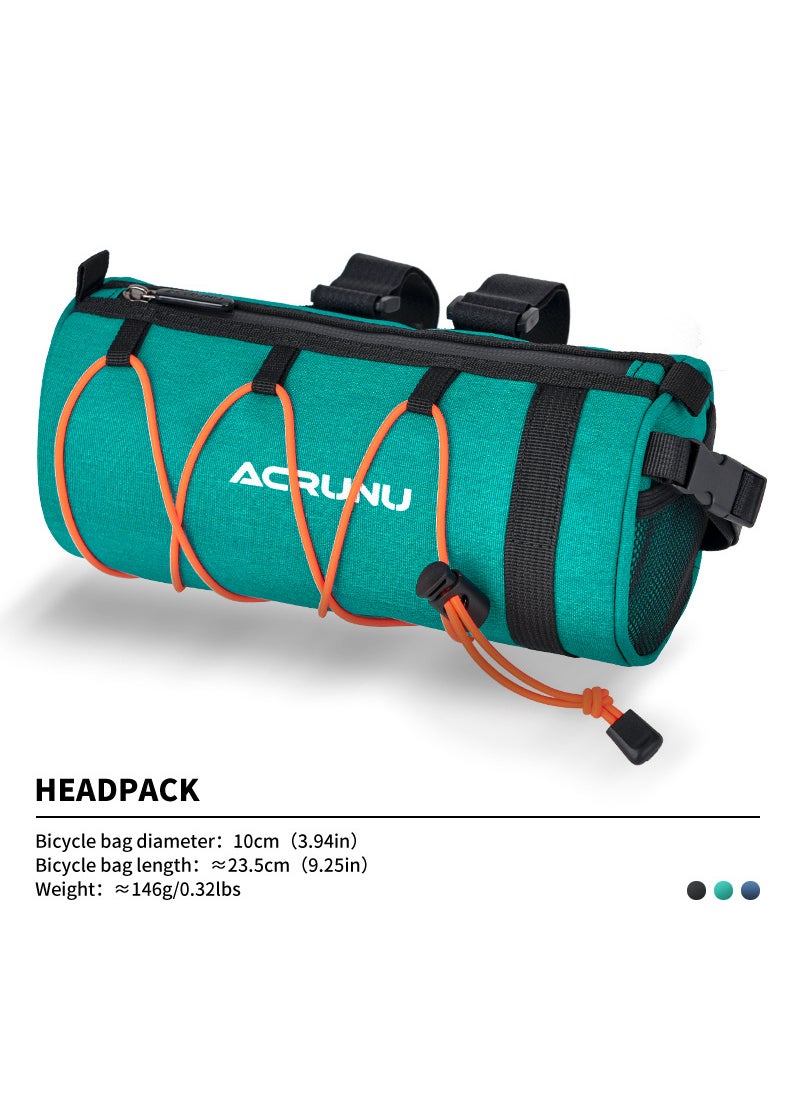 Generic ACRUNU Bike Saddle Bag Waterproof Top Tube Cycling Pouch Field Green 