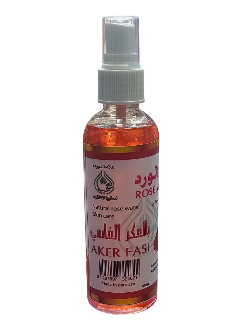 OGAILI Organic Rose Water with Aker Fassi Facial Toner - 250ml - Skin Brightening Face Toner, Gently Removes Impurities - Best for Skin Care - Image 2
