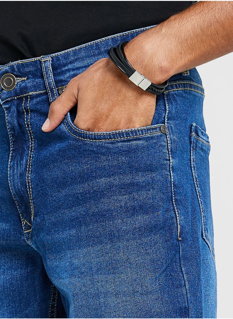 سفنتي فايف Mens Bootcut Jeans