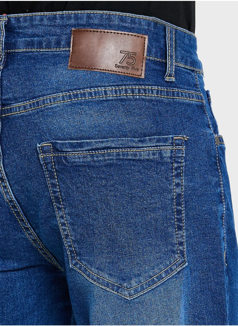 سفنتي فايف Mens Bootcut Jeans