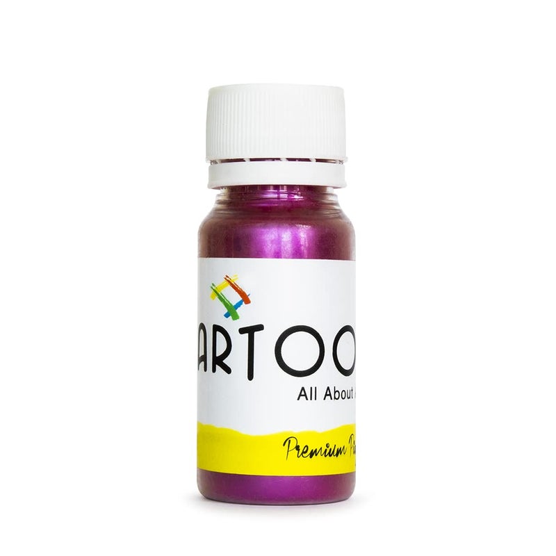 ARTOOL Mica Powder for Epoxy Resin Pigment Art Real Raspberry Non Toxic Multipurpose Use In Making Candles, Painting, Art and Craft Projects 9 gm (PP37) - Image 1