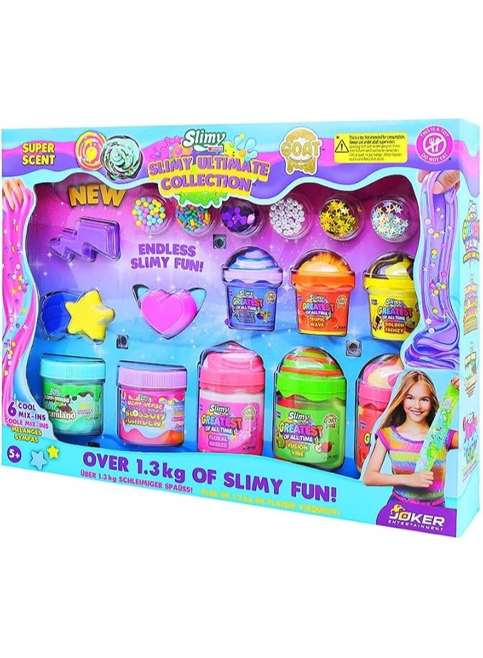 Slimy Slime Ultimate Collection Super Scented Sensory Compound Set - 1.3kg+ Swiss Formula Slime Kit with 6 Mix-Ins for Kids 5+ - Image 3