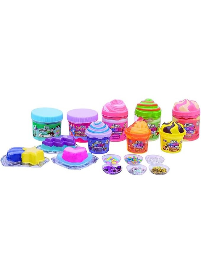 Slimy Slime Ultimate Collection Super Scented Sensory Compound Set - 1.3kg+ Swiss Formula Slime Kit with 6 Mix-Ins for Kids 5+ - Image 2
