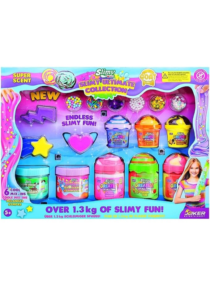 Slimy Slime Ultimate Collection Super Scented Sensory Compound Set - 1.3kg+ Swiss Formula Slime Kit with 6 Mix-Ins for Kids 5+ - Image 4