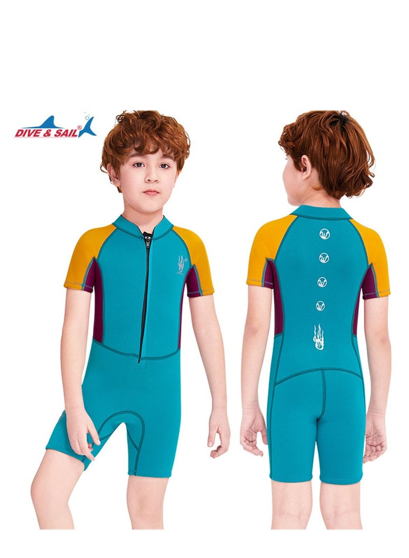 DIVE & SAIL 2.5MM Keep Warm Children Diving Suit Three-layer High Elastic Wetsuit For Boys - Image 2