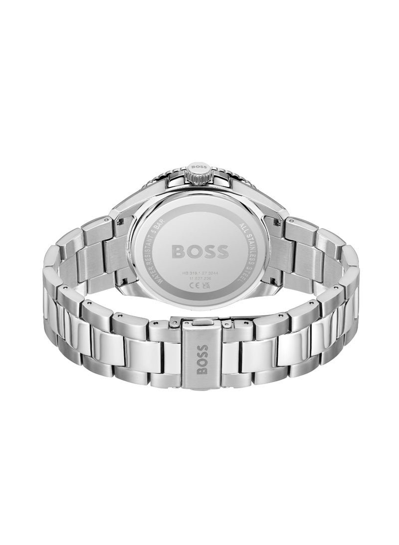 HUGO BOSS ساعة يد دائرية تناظرية للرجال بعلبة حمراء - 1514209 - Image 3