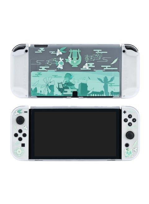 Genshin Impact Venti Case Compatible with Nintendo Switch OLED and Joy Con's Slim Case - OLED Switch's shock-absorbing and scratch-resistant skin case