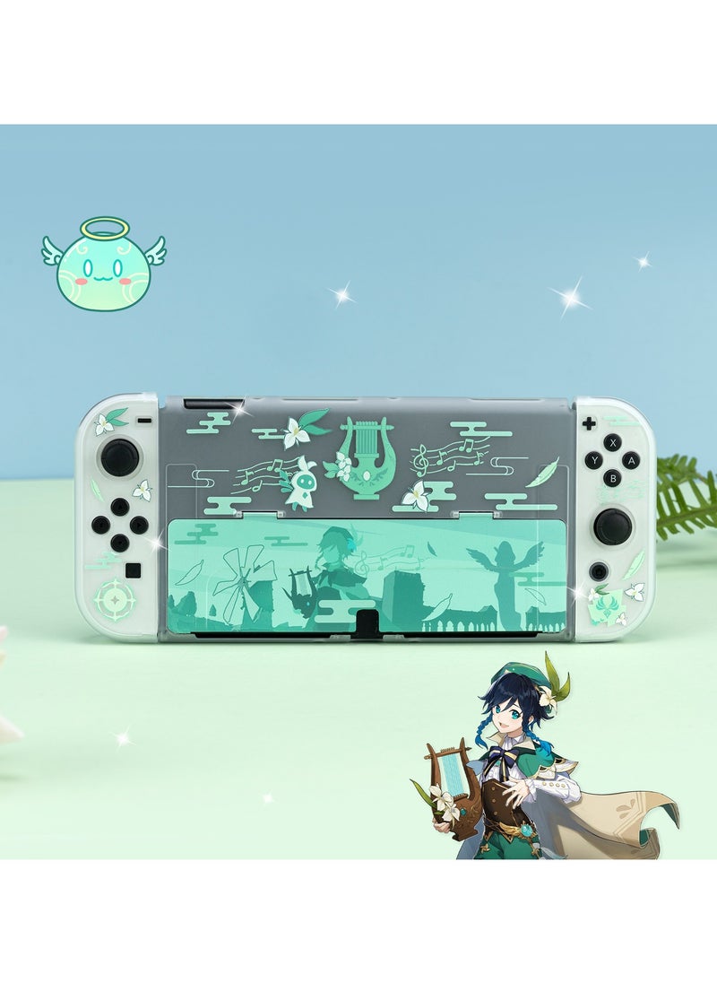 General - Genshin Impact Venti Case Compatible with Nintendo Switch OLED and Joy Con's Slim Case - OLED Switch's shock-absorbing and scratch-resistant skin case - Image 1