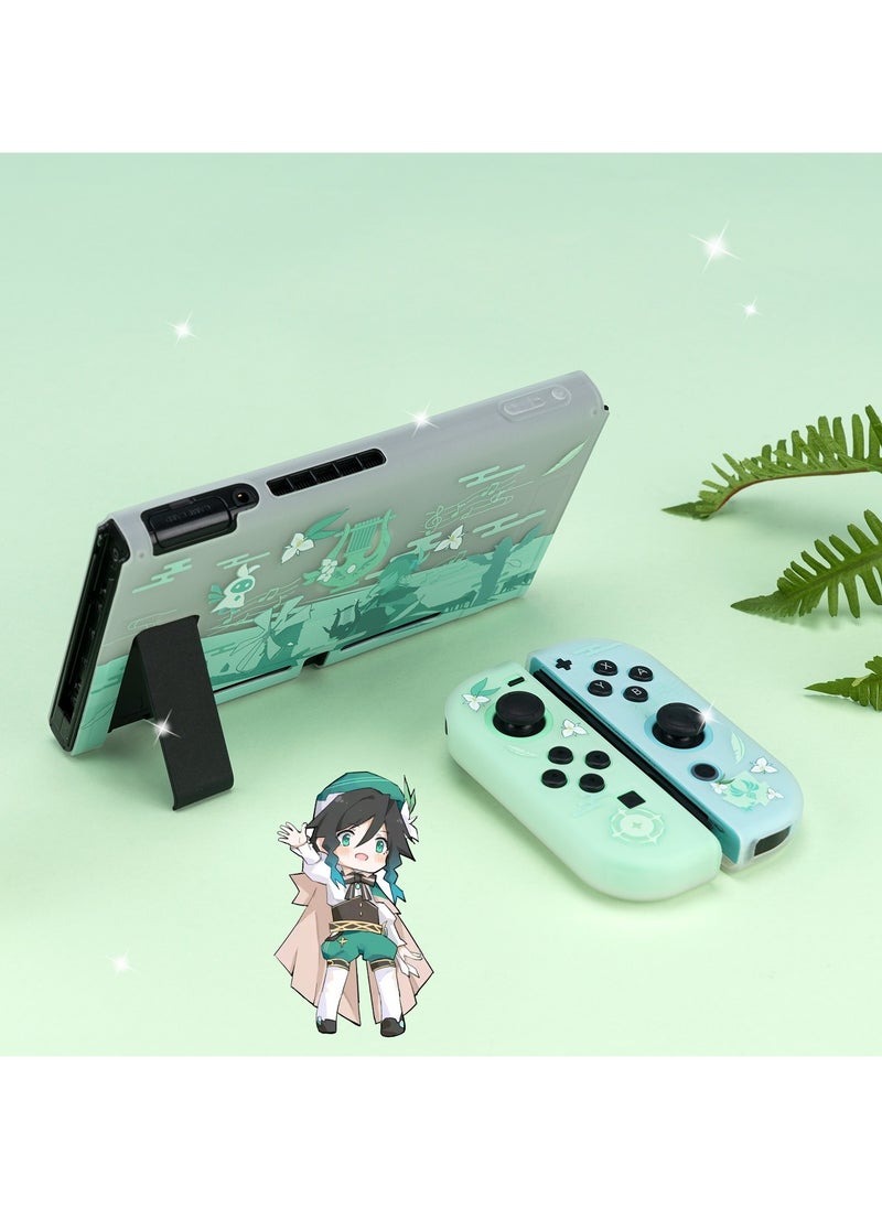 General - Genshin Impact Venti Case Compatible with Nintendo Switch OLED and Joy Con's Slim Case - OLED Switch's shock-absorbing and scratch-resistant skin case - Image 1