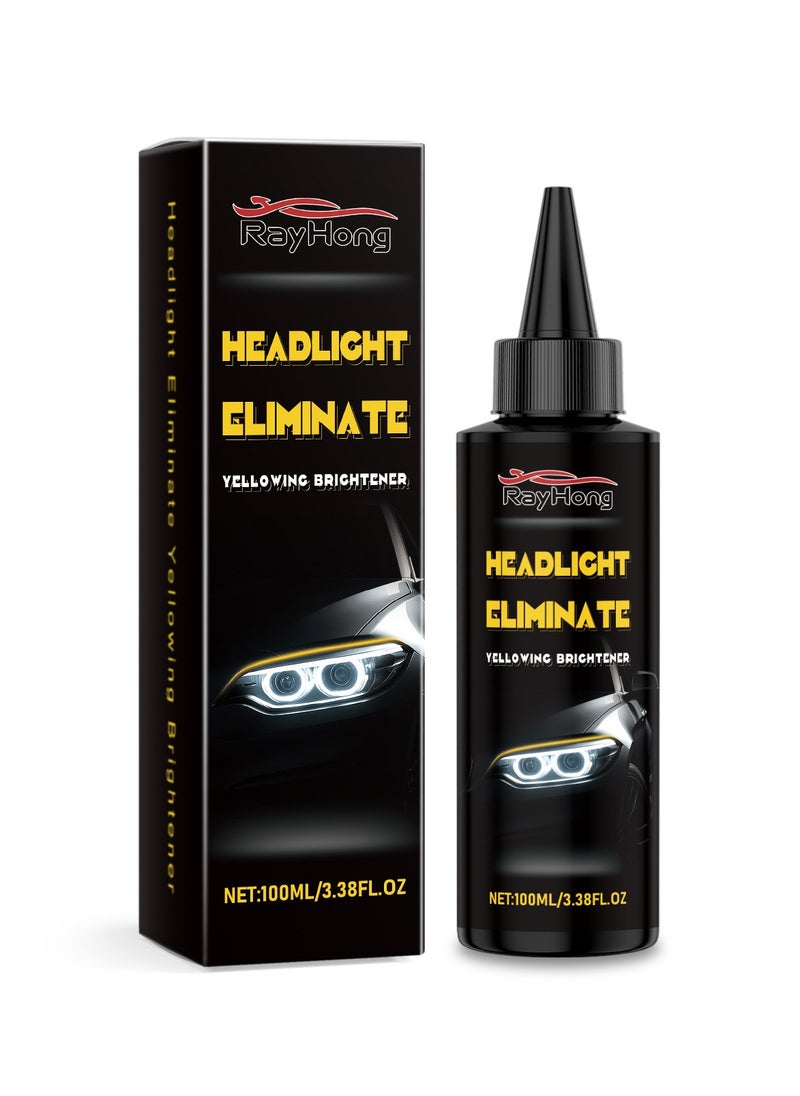 RAYHONG Headlight Restoration Liquid Oxidation Cleaner and Polish for Car Headlamp Surface Care and Clarity  - Image 1