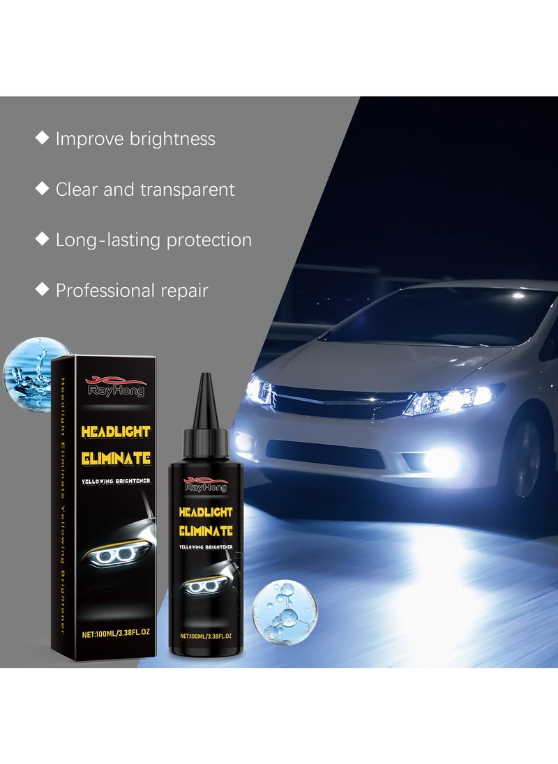 RAYHONG Headlight Restoration Liquid Oxidation Cleaner and Polish for Car Headlamp Surface Care and Clarity  - Image 4