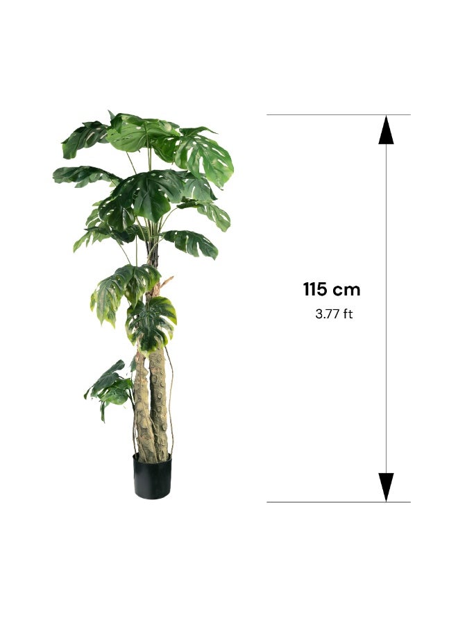 Gulf Flowers 183cm Artificial Philo Tree – Tall Faux Indoor Tree with Realistic Green Leaves – Decorative Plant for Home, Office, Living Room & Interior Styling – No Maintenance Needed