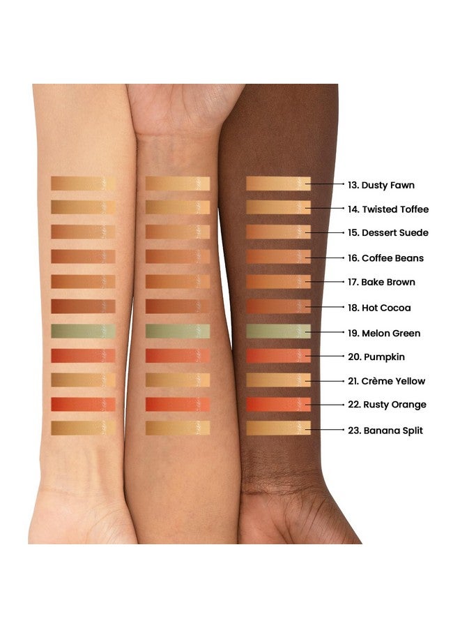 باك خافي عيوب البشرة من تيك كوفر لمكياج الوجه، بدون تجعد وتغطية عالية، مصحح ألوان قابل للمزج، خفيف الوزن، هايلايت وإضاءة محيطية للهالات السوداء والخطوط الدقيقة، 19 (أخضر بطيخي) - Image 2