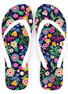 Sea Flip Flop hawaiian Flowers