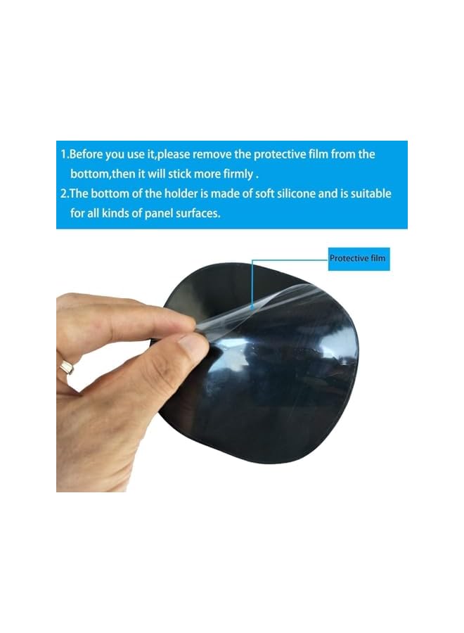 S-TOP Mobile Phone Holder, Universal Silicone Grip with Super Strong Adhesion, 360掳 Swivel and Reusable Sticky Pad, Slip-Free for Dashboard and Flat Surfaces, Compatible with All Phones - Image 3