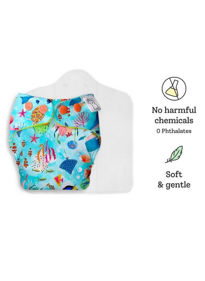New Uno Freesize Cloth Diaper ; Cloth Diaper For Babies 3M To 3Y ; Washable & Reusable Cloth Diaper ; Comes With Cloth Diaper Insert ; 1 Diaper And 1 Organic Cotton Soaker