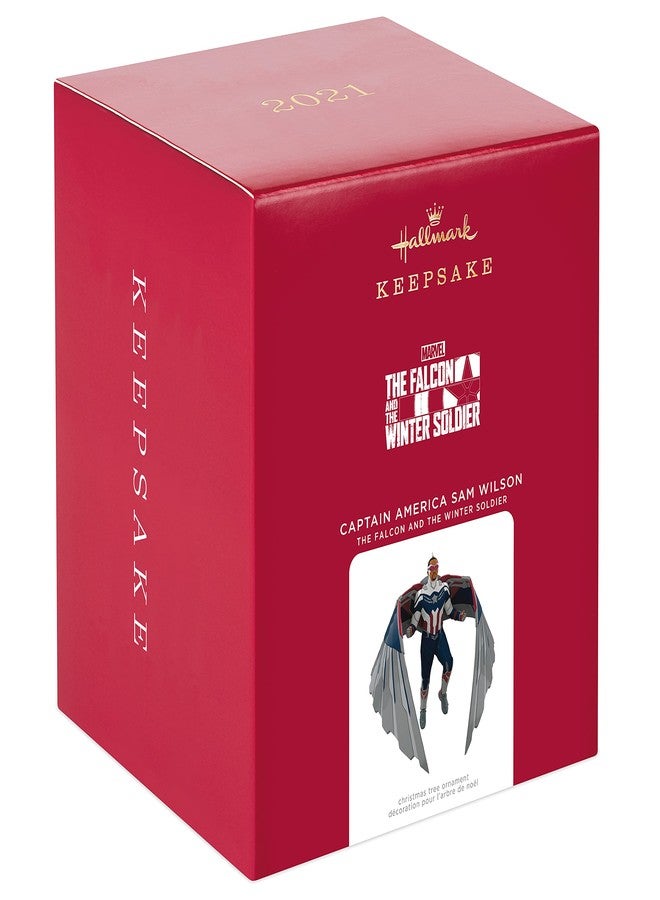 Hallmark Keepsake Christmas Ornament 2021, Marvel The Falcon and The Winter Soldier Captain America Sam Wilson - Image 3