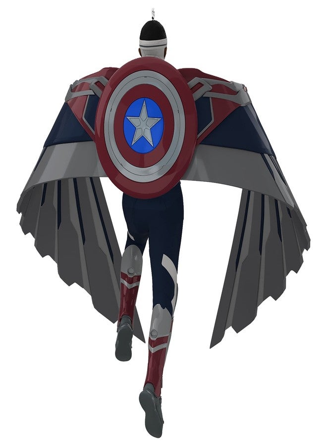 Hallmark Keepsake Christmas Ornament 2021, Marvel The Falcon and The Winter Soldier Captain America Sam Wilson - Image 2