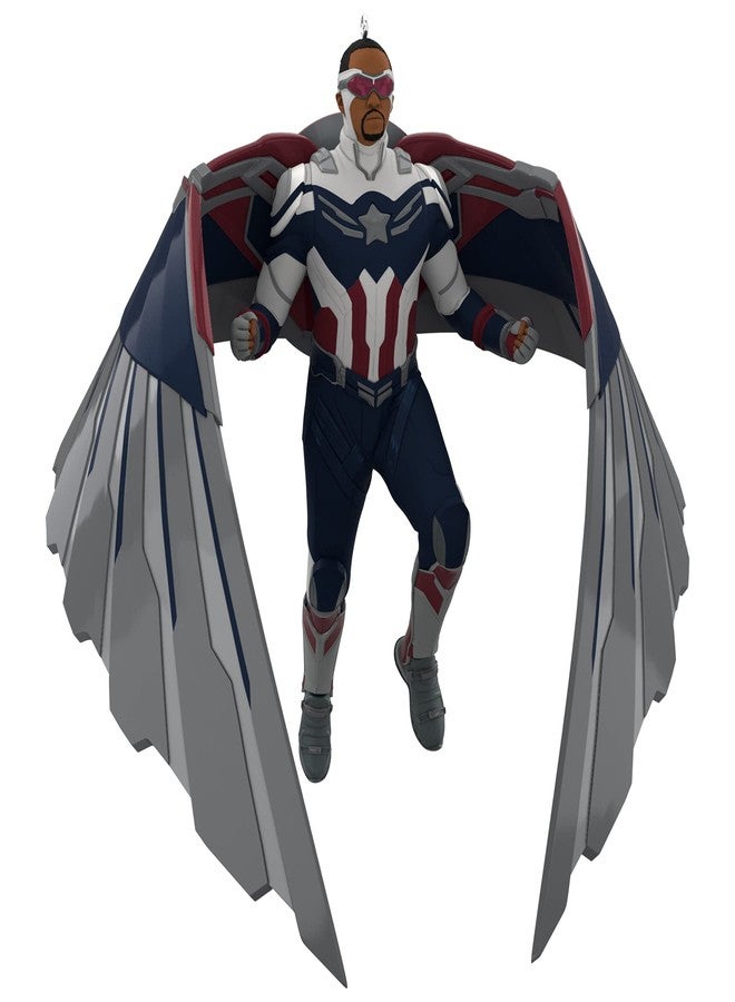 Hallmark Keepsake Christmas Ornament 2021, Marvel The Falcon and The Winter Soldier Captain America Sam Wilson - Image 1