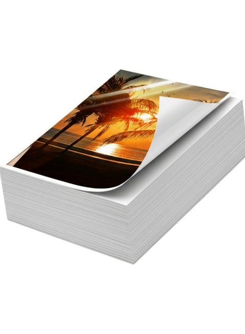 100 Sheets Glossy Photo Paper Sheets 6-inch, High-Quality Inkjet Printer Paper for Vibrant Photos & Crafts, Thick & Durable Gloss Finish, Compatible with Canon, Epson, HP, Brother Printers.