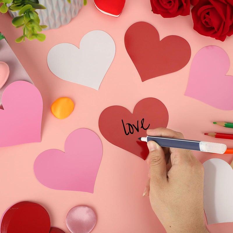 Sereliy 54 Pcs Paper Heart Cutouts, Double Printed Valentine's Day Cutouts Classroom Bulletin Board Decorations Party Supplies (Heart Small) - Image 4