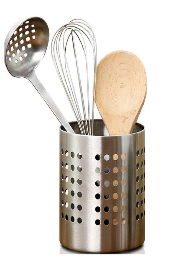 JASCO Stainless Steel Cutlery Holder| Spoon Holder | Brush Holder | Organiser For Home And Kitchen, Cutlery Holder For Dining Table(Silver, Pack Of 2) - Image 2
