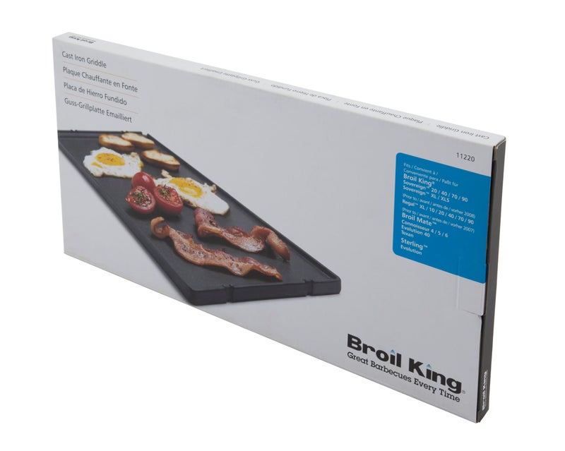 Broil King 11220 Exact Fit Cast Iron Griddle, Sovereign Series Gas Grills Black - Image 5