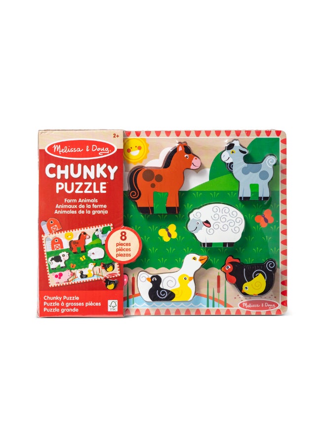 Melissa & Doug لعبة بازل المزرعة السميكة - Image 1
