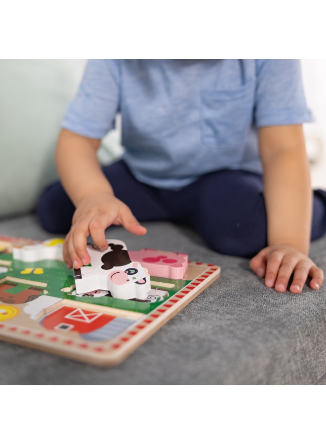Melissa & Doug لعبة بازل المزرعة السميكة - Image 5