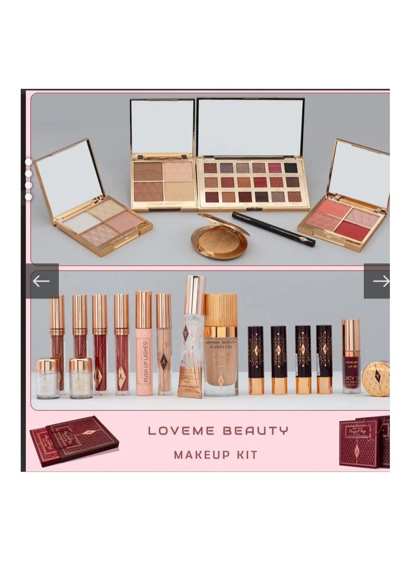 LOVEME BEAUTY Makeup set Box Bag Containing all kinds of Beauty Beauty Bag - Image 3