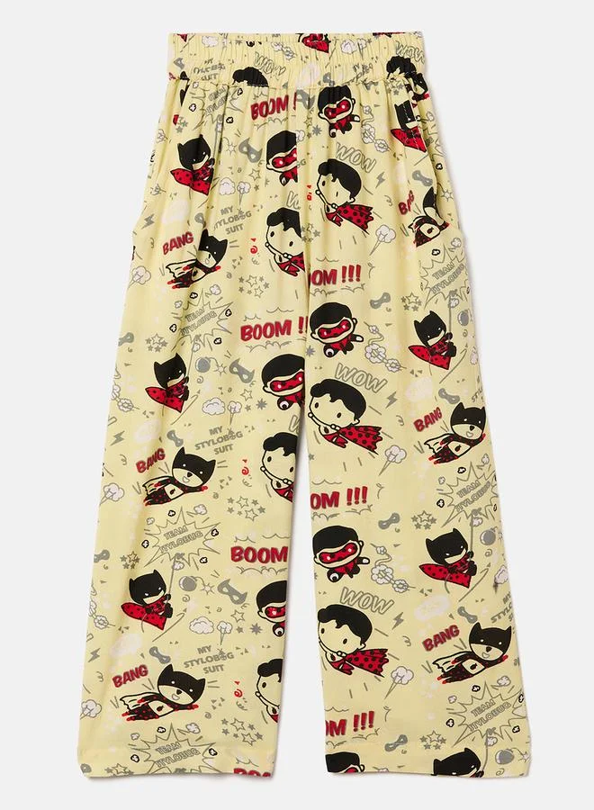 ستايلو بج Super Hero Graphic Print Shirt & Pyjama Set by Styli