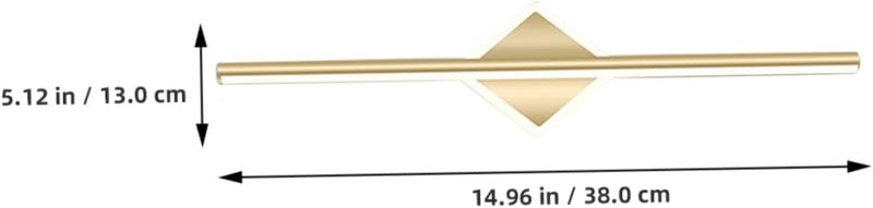 POPETPOP Creative LED Vanity Mirror Light Gold Wall Lamp with Three Color Modes Energy Saving Bathroom Sconce for Makeup Bedroom Hallway Fixture - Image 2